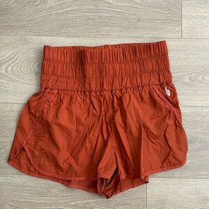 Free People The Way Home Movement Shorts Rust